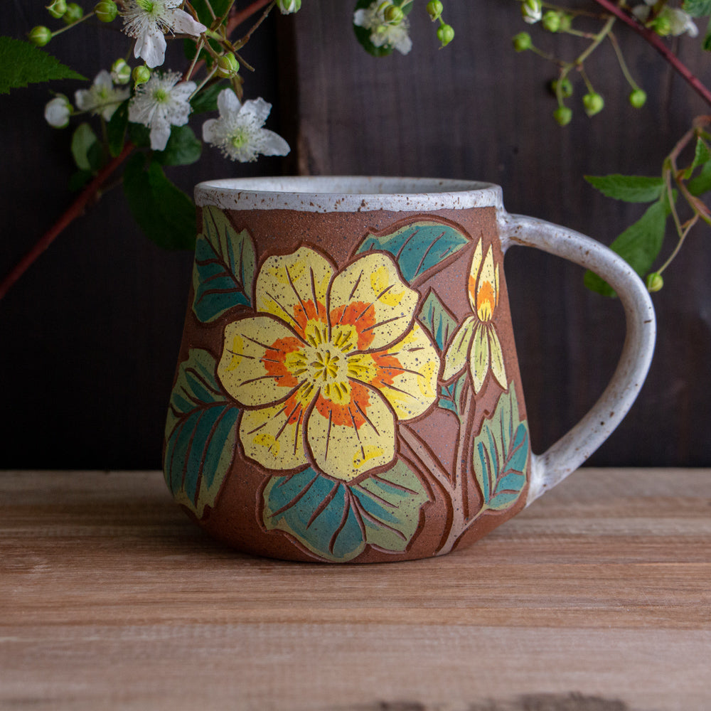 Tall Tulip Poplar Stoneware Mug [18oz]