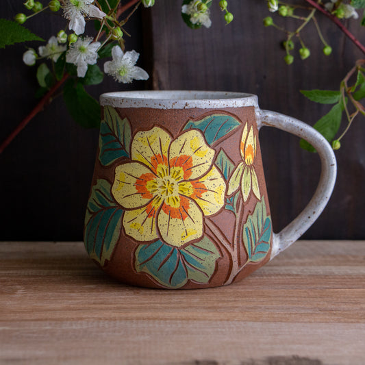 Tall Tulip Poplar Stoneware Mug [18oz]
