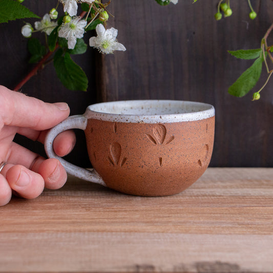 Stoneware Cottage Cappuccino Cup #1 [8oz]