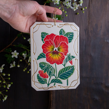 Pansy Wall Hanging