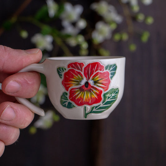 Pansy Espresso Cup #2 [2.5oz]