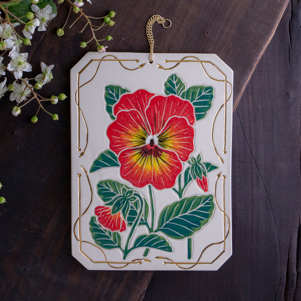 Pansy Wall Hanging
