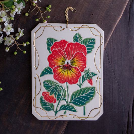 Pansy Wall Hanging