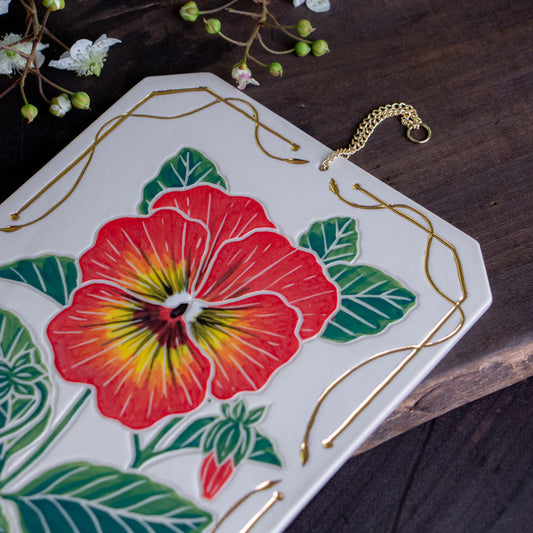 Pansy Wall Hanging
