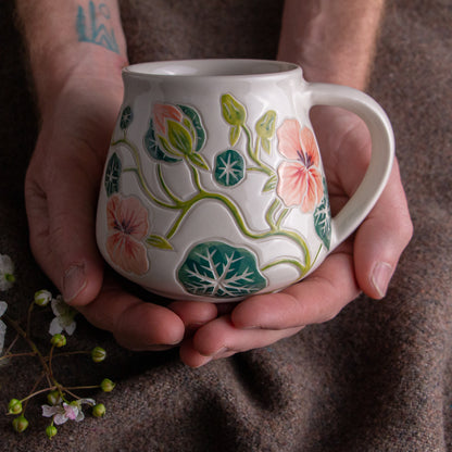 Nasturtium Wrap-Around Mug #2 [15oz]