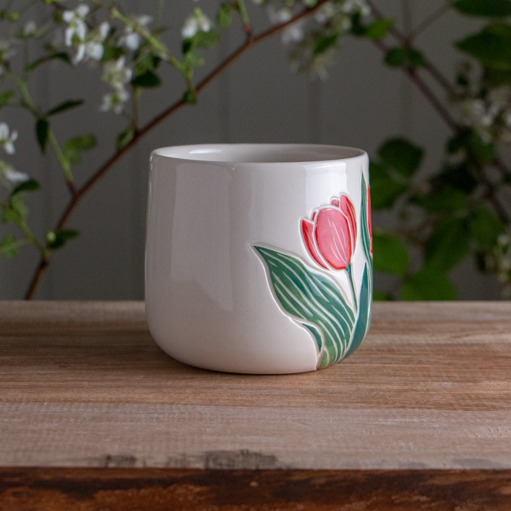 Red Tulip Mug
