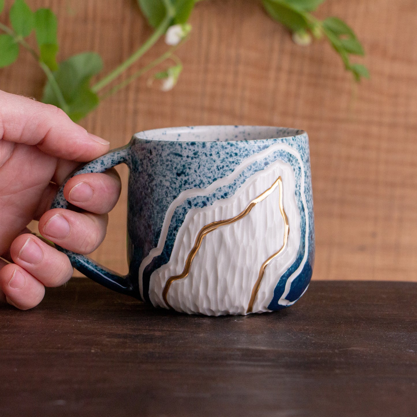 Teal Fade Trail Mug 14-15oz