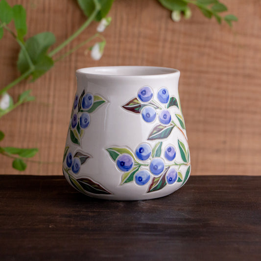 Blueberry Wrap-Around Mug #1 [17oz]
