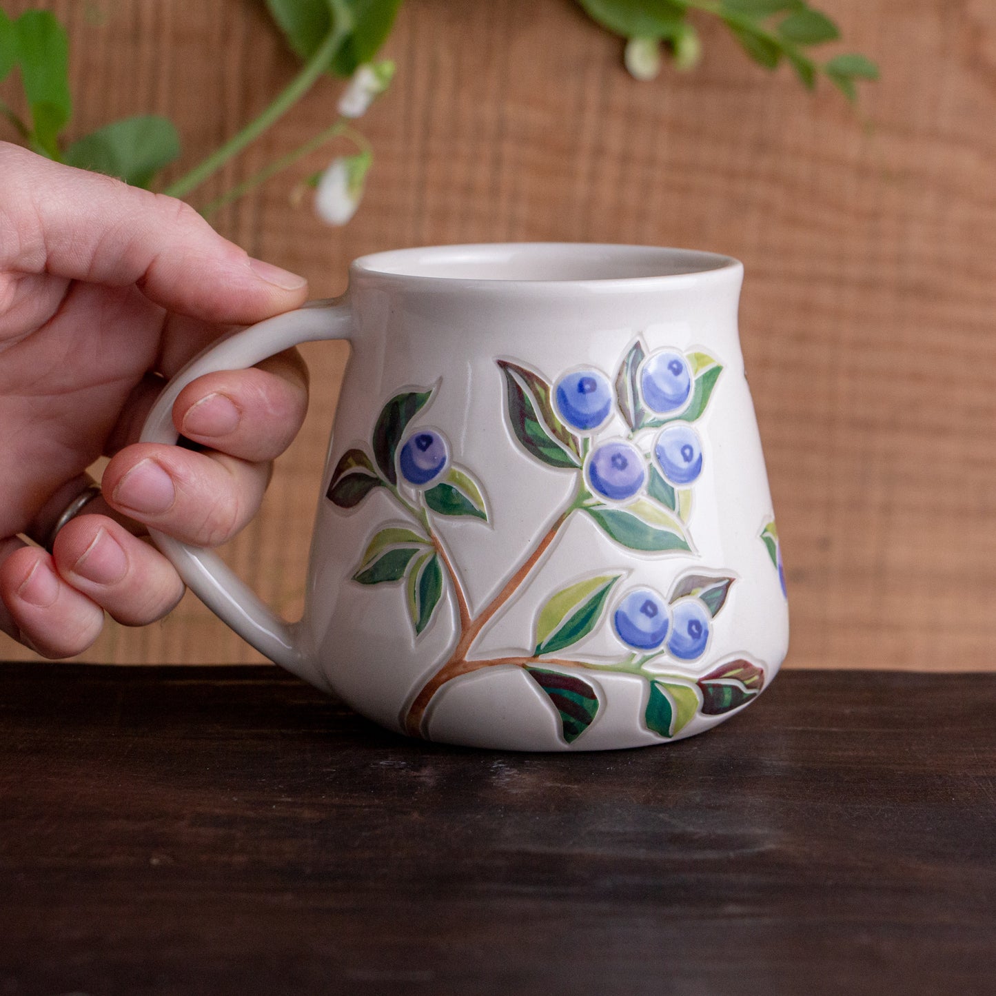Blueberry Wrap-Around Mug #1 [17oz]