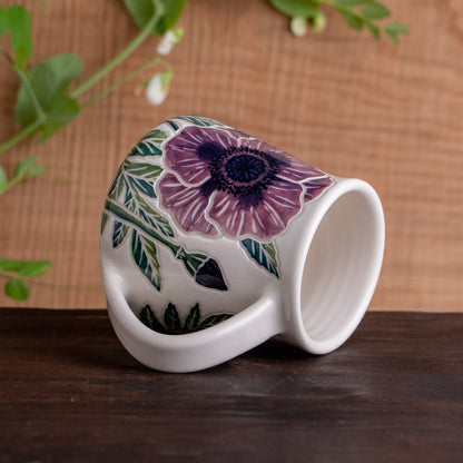 Purple Poppy Wrap-Around Mug #1 [16oz]