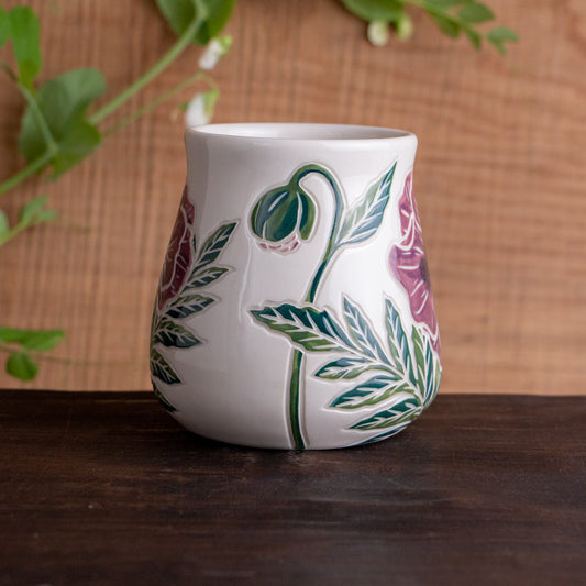 Purple Poppy Wrap-Around Mug #2 [19oz]