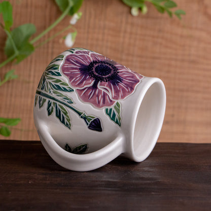 Purple Poppy Wrap-Around Mug #2 [19oz]