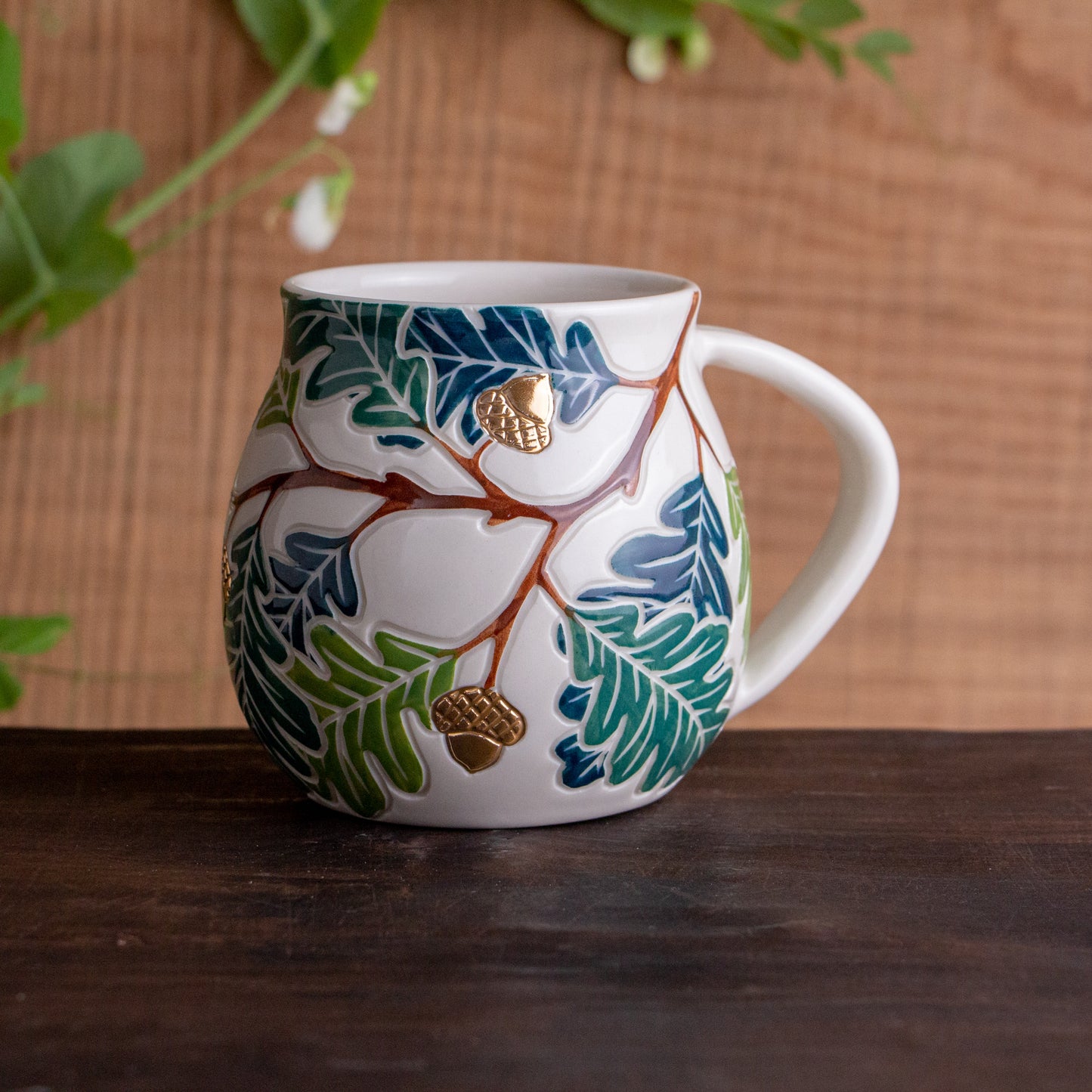 Oak Branch Wrap-Around Mug #1 [17oz]