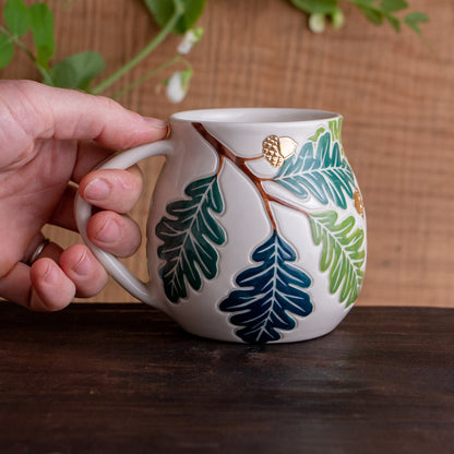 Oak Branch Wrap-Around Mug #1 [17oz]