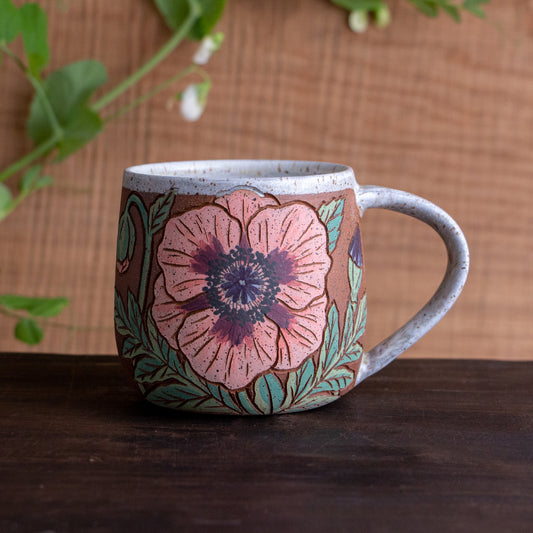 Poppy Stoneware Mug #1 [14oz]