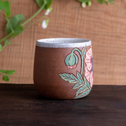 Poppy Stoneware Mug #1 [14oz]