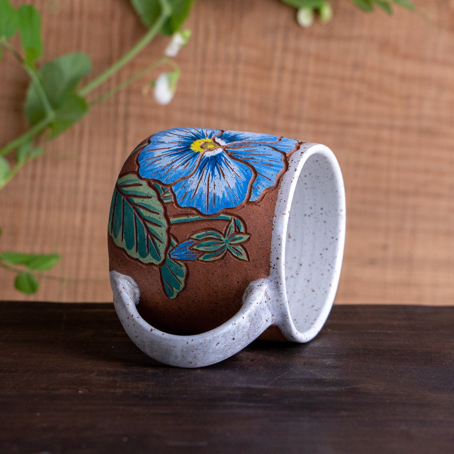 Pansy Stoneware Mug [14oz]