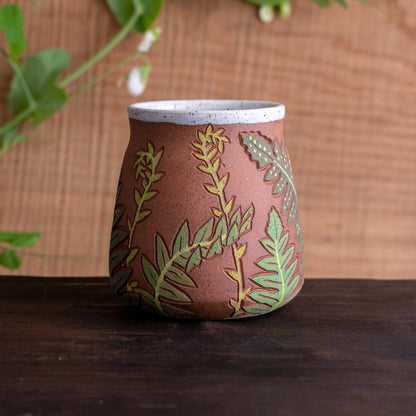 Fern Stoneware Wrap-Around Mug #1 [15oz]