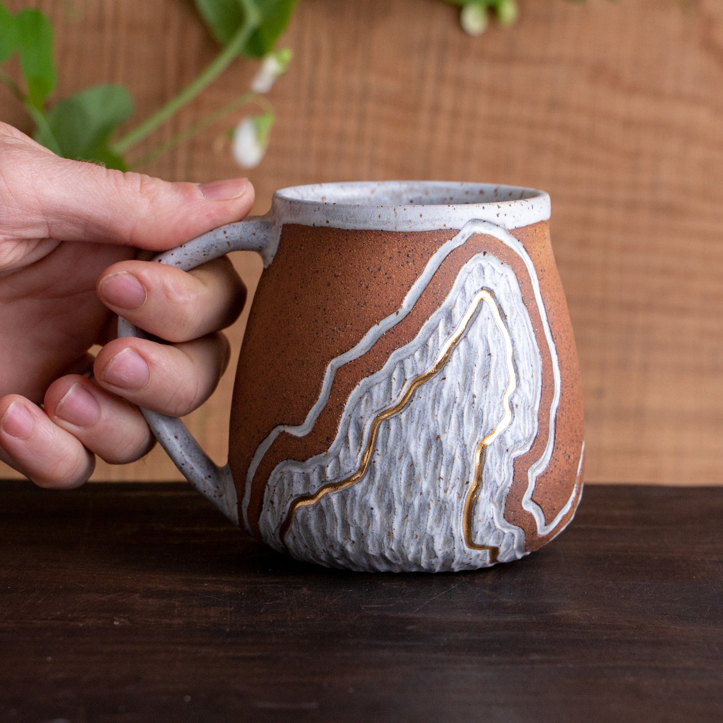 Stoneware Trail Wrap-Around Mug [16oz]