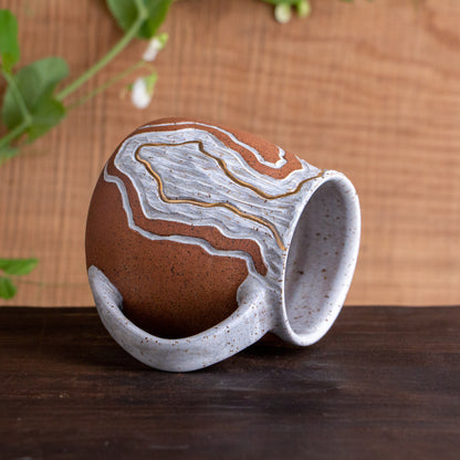 Stoneware Trail Wrap-Around Mug [16oz]
