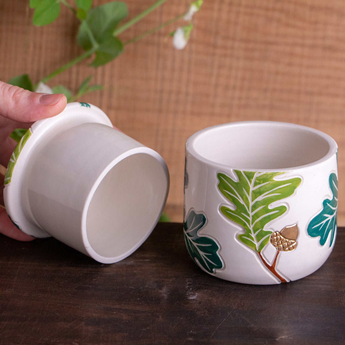 Oak Branch Butter Keeper
