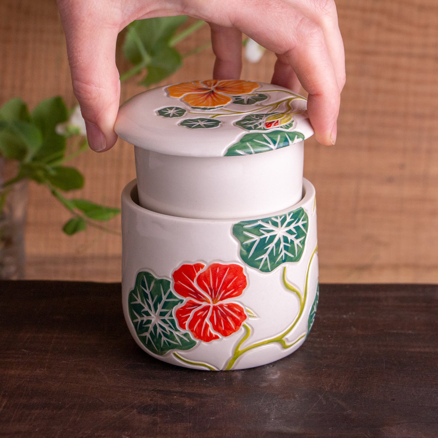 Nasturtium Butter Keeper "Butter Bell"