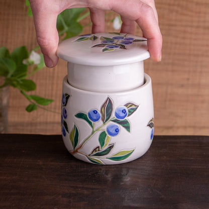 Blueberry Butter Keeper "Butter Bell"