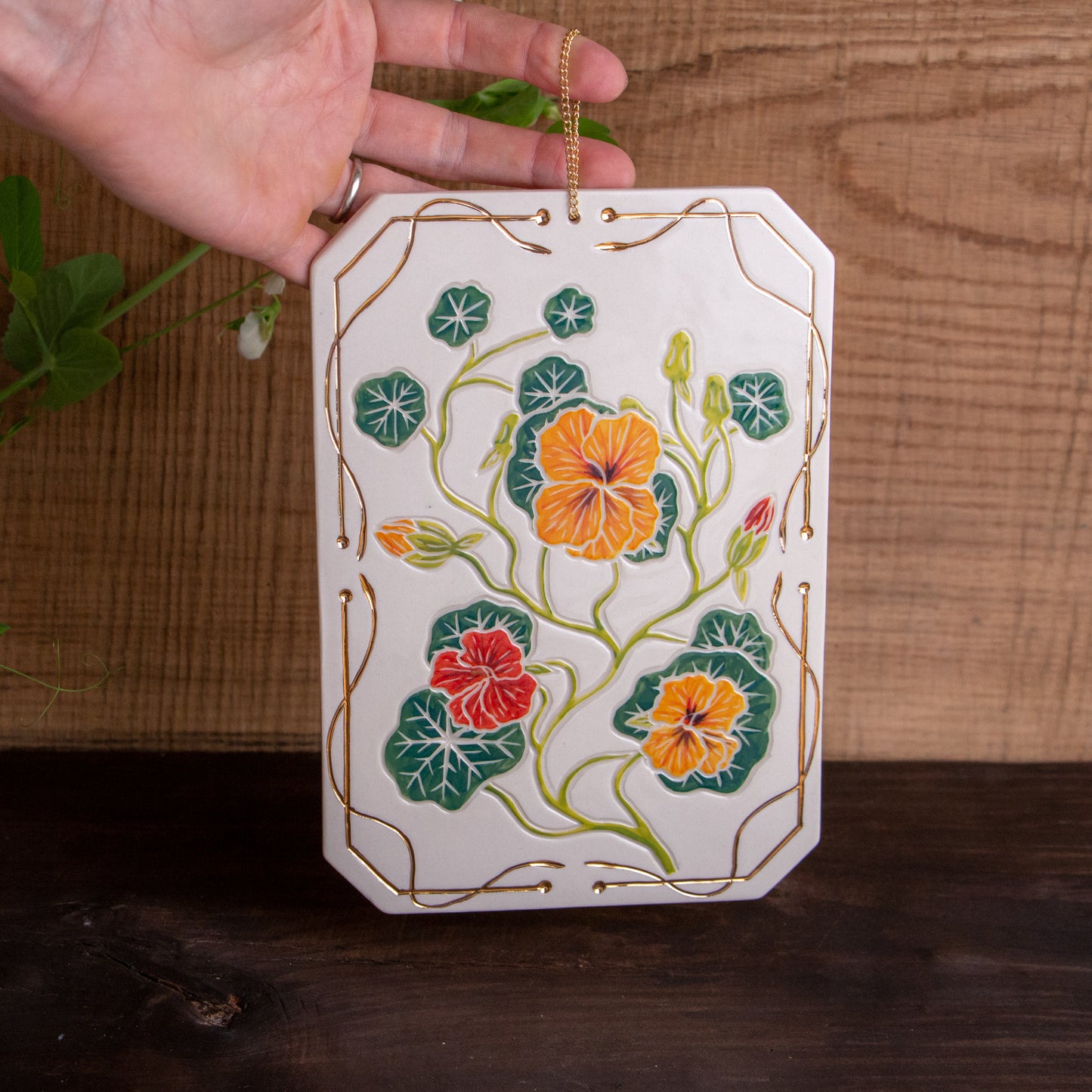 Nasturtium Wall Hanging