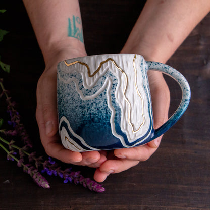 Teal Fade Trail Mug 14-15oz