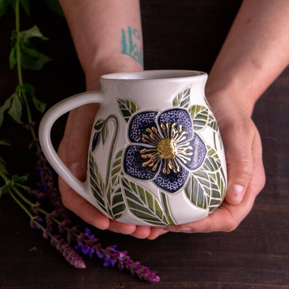 Dark Hellebore Wrap-Around Mug [17oz]