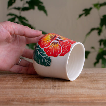 Orange Pansy Tumbler [11oz]