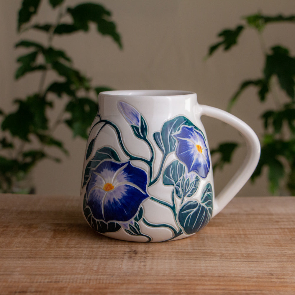 Morning Glory Wrap-Around Mug #1 [17oz]