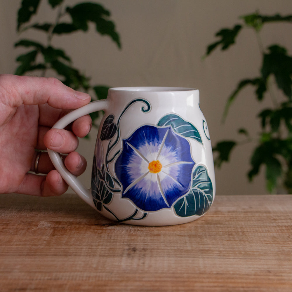 Morning Glory Wrap-Around Mug #1 [17oz]