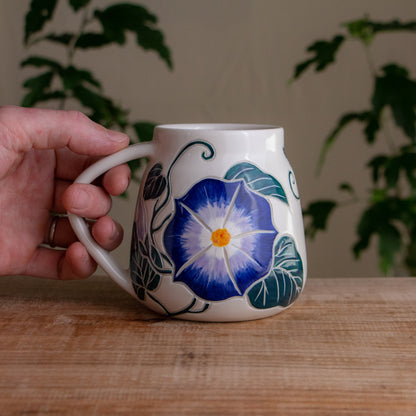 Morning Glory Wrap-Around Mug #1 [17oz]