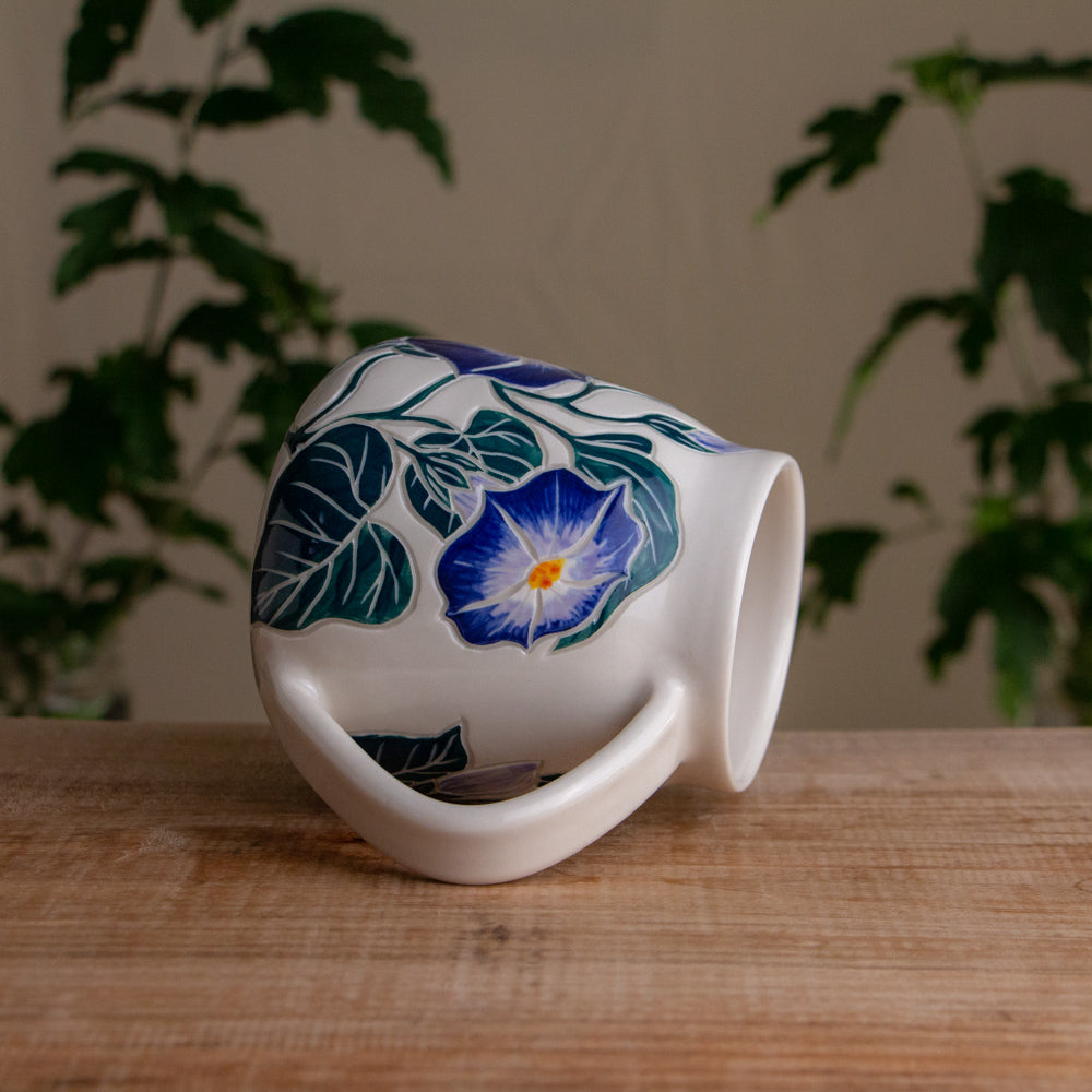 Morning Glory Wrap-Around Mug #1 [17oz]