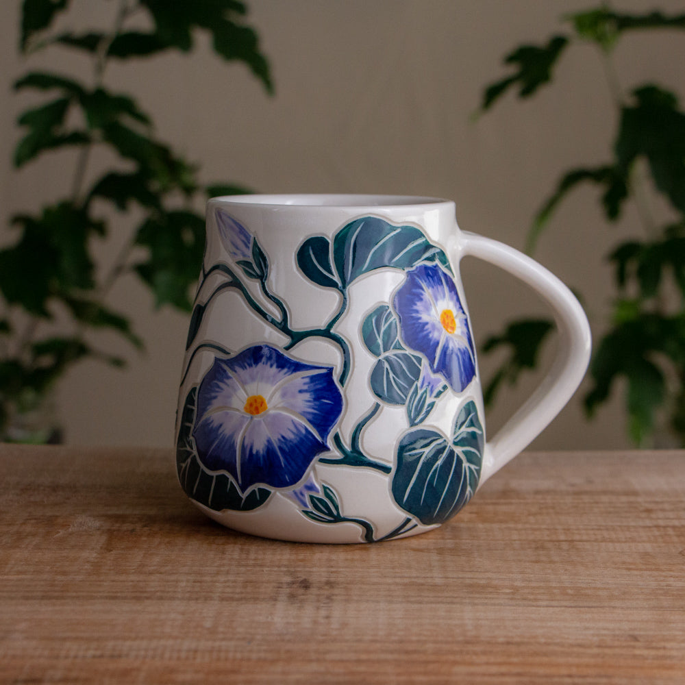 Morning Glory Wrap-Around Mug #2 [16oz]