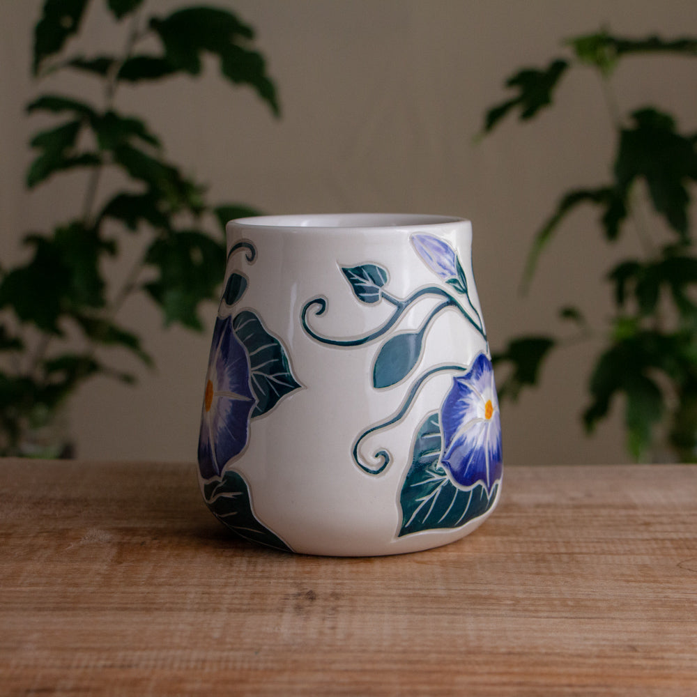 Morning Glory Wrap-Around Mug #2 [16oz]