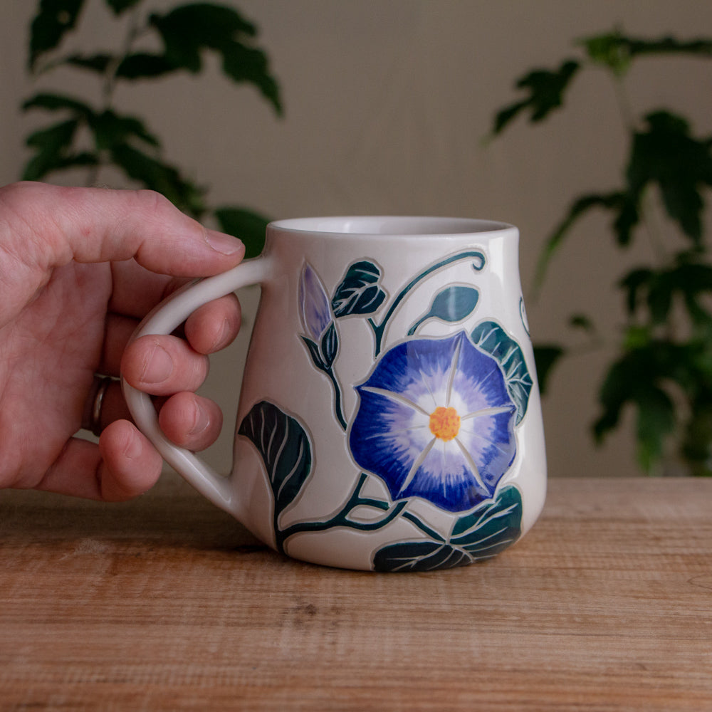 Morning Glory Wrap-Around Mug #2 [16oz]
