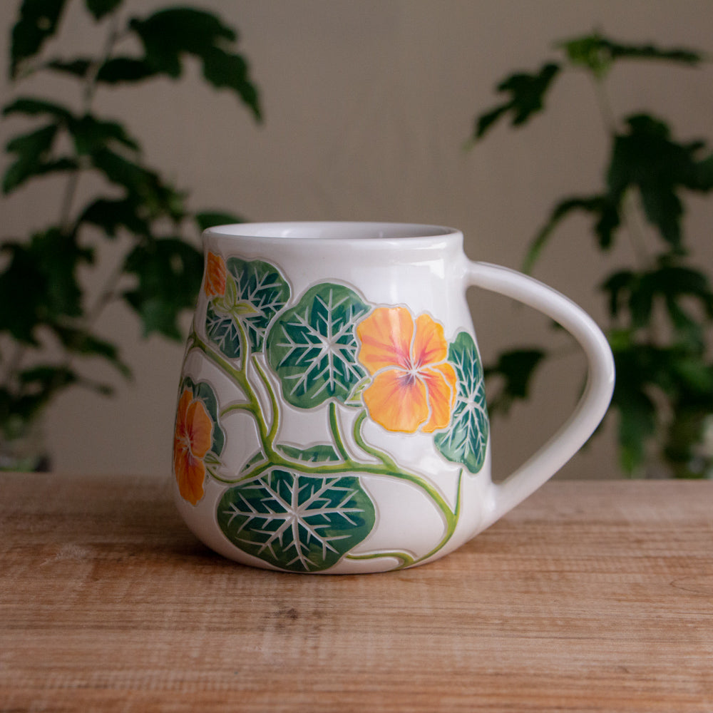 Nasturtium Wrap-Around Mug #1 [16oz]