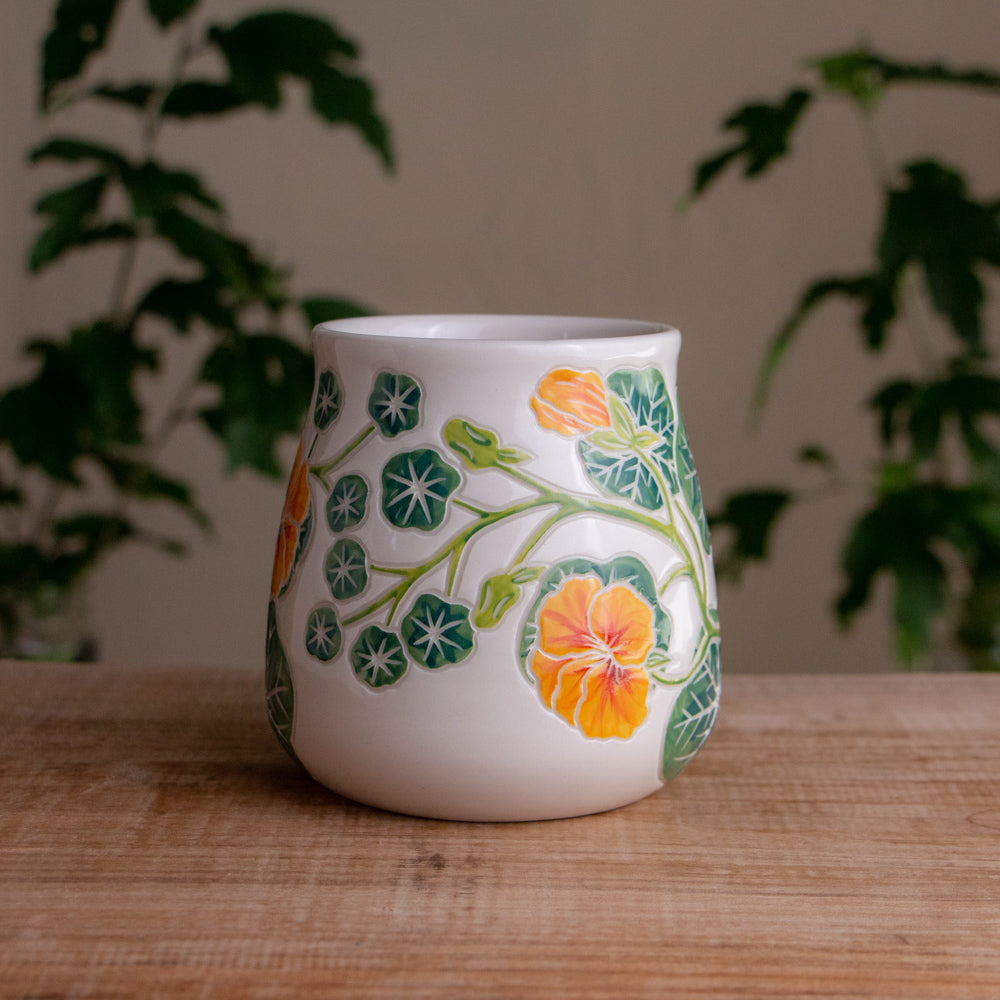 Nasturtium Wrap-Around Mug #1 [16oz]