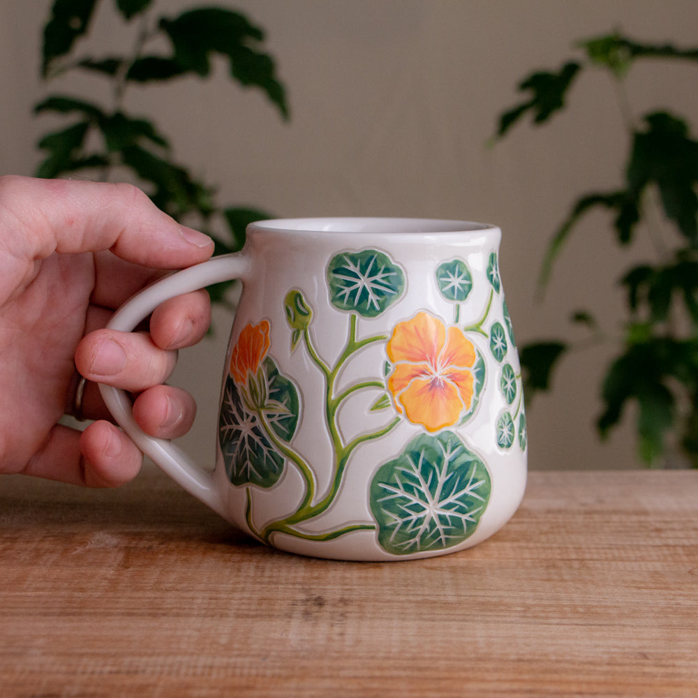 Nasturtium Wrap-Around Mug #1 [16oz]