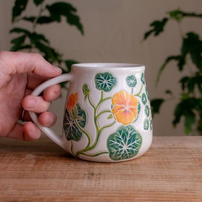 Nasturtium Wrap-Around Mug #1 [16oz]
