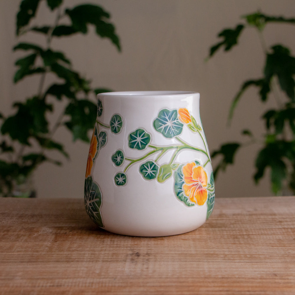 Nasturtium Wrap-Around Mug #2 [17oz]
