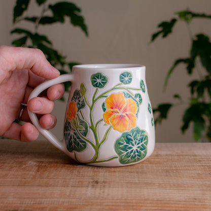 Nasturtium Wrap-Around Mug #2 [17oz]