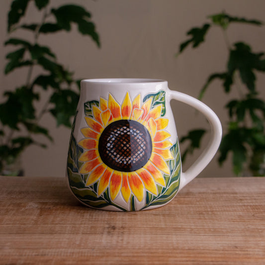 Sunflower Wrap-Around Mug #1 [17oz]