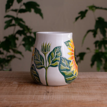 Sunflower Wrap-Around Mug #1 [17oz]
