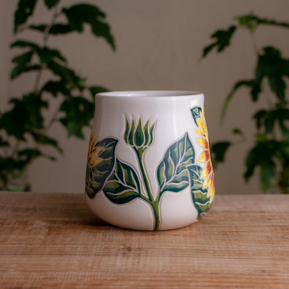 Sunflower Wrap-Around Mug #2 [18oz]