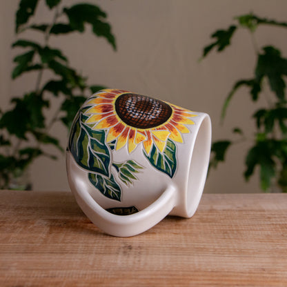 Sunflower Wrap-Around Mug #2 [18oz]