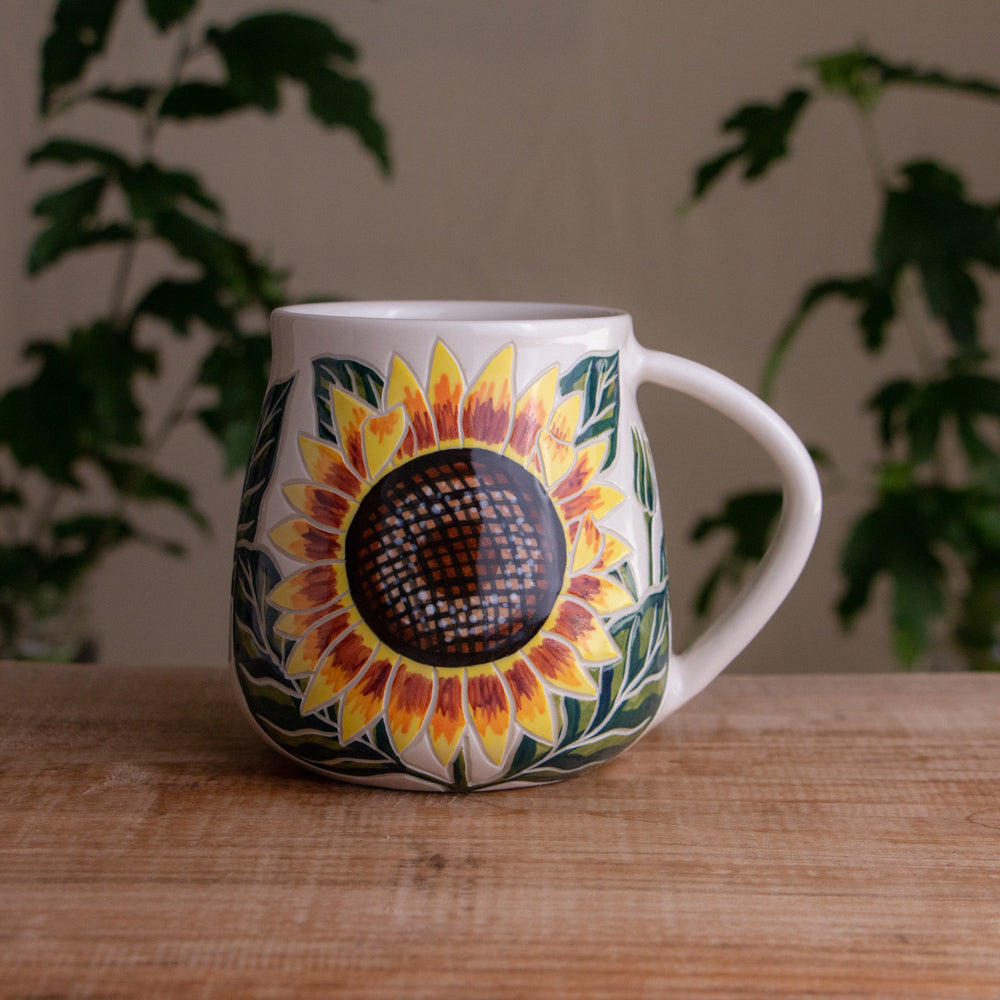 Sunflower Wrap-Around Mug #3 [18oz]