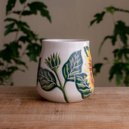 Sunflower Wrap-Around Mug #3 [18oz]